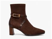 Heeled Boot with Buckle - Espresso image