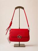 Flap Over Crossbody Bag - Red