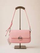 Flap Over Crossbody Bag - Pink image