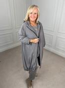 Long Hooded Jacket - Mushroom