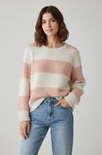 Stripe Sweater - Rose Camel image