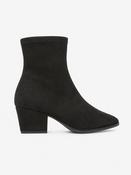 Block Heel Sock Boot - Black image