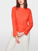 Jacket with Pintuck Details - Bright Tomato image