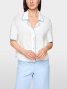 Short Sleeve Cardigan - White