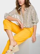 Linen Silk Collared Blouse - Etruscan Red image