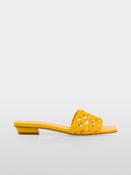 Flat sandals with macramé straps - Sulphur image