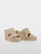 Wedge Sandal - Powder Cream image