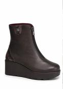 Centre Zip Ankle Boot - Brown image