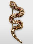 Jewel Snake Brooch - Bright Corn image