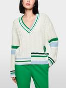 Cable Knit Sweater - Off White image