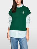 Varsity Top - Dark Jade Green