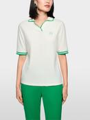 Ribbed Polo Shirt - Off White image