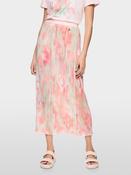 Long Print Skirt - Candellight Peach image