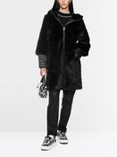 Faux Fur Coat - Black
