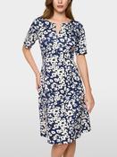 Print Dress with Pockets - Midnight Sail image