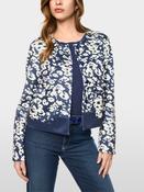 Floral Knit Jacket - Midnight Sail image