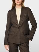 Blazer with Herringbone Pattern - Seal Brown image