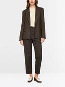 Blazer with Herriingbone Pattern - Seal Brown image