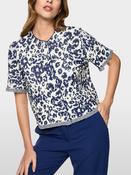 Floral Short Sleeve Cardigan - Midnight Sail