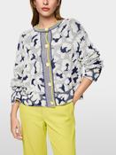 Pattern Knit Cardigan - Bright Ecru