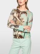 Print Wool Sweater - Lambs Wool image