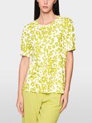 Animal Print Top - Apple Green image