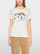 Horse Image T-shirt - Off White