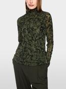 High Neck Pattern Top - Forest Night image