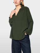 V Neck Blouse - Forest Night