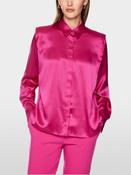 Collared Silk Blouse - Very Berry image