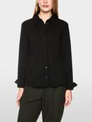 Blouse with Glitter Buttoning - Black