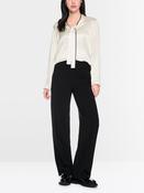 Blouse with Neck Tie - Off White image