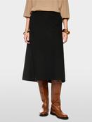 Midi Wool Skirt - Black image