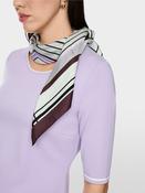 Stripe Silk Scarf - Vapor Blue image