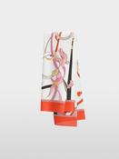Horseshoe Silk Scarf - Cashmere Rose image