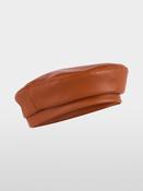 Faux Leather Beret - Light Hazelnut image