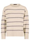 Stripe Sweater - Taupe and Grey image