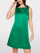Satin Dress - Pepper Green