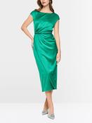 Satin Midi Dress - Pepper Green image