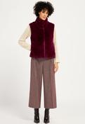 Faux Fur Gilet - Red Wine image