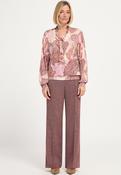Paisley Print Blouse - Pink and Red
