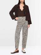 Leopard Print Jean - Bright Ecru image