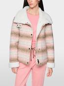 Jacket with Faux Fur Trim - Tawny Birch image