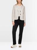 Print Fitted Blazer - Smoke image