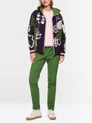 Hooded Jacket with Floral Print - Garden Green image