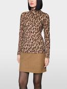 Animal Print Top - Seal Brown image