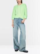 Blouse with Drawstring Neck - Patina Green image