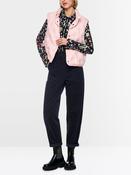 Relaxed High Waist Cord Pant - Navy image