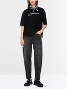 Animal Print Jean - Grey