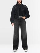 Wide Fit Jean with Jewels - Black